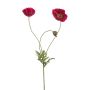 Rama decorativa de amapola SCHUNRA, rosa oscuro, 75 cm