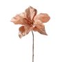 Poinsetia de terciopelo SHEBA, salmón, 55cm, Ø23cm