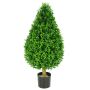 Cono de boj artificial TOM, zona de tránsito, tronco real, 80cm