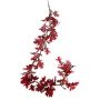 Guirnalda de roble artificial ERASMIA, rojo burdeos, 180cm