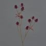 Cardo de plástico LOUKAS, burdeos, 45cm, Ø1,5cm