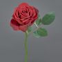 Rosa artificial NIKOLETA, rojo, 30cm, Ø12cm