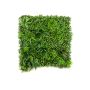 Esterilla decorativa de plantas / seto KITAI, zona transversal, verde, 100x100cm