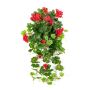 Geranio artificial KAISA en varilla de ajuste, rojo, 70cm