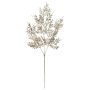 Rama de serbal artificial CAZENAC, frutas, purpurina, champán, 75cm