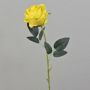 Rosa textil ELEAZAR, amarilla, 65cm, Ø9cm