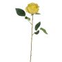 Rosa textil SEENSA, amarilla, 55cm Ø7cm