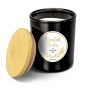 Portavelas MELIDA con vela perfumada, Warm Cider Bourbon, blanco y negro, 9,3 cm, Ø 7,9 cm, 35 h