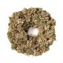 Corona de flores secas MACARENA en corona de paja, Cañaheja, beige-natural, Ø25cm