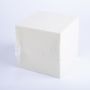 Cubo de espuma GABRIO para flores artificiales, crema, 15x15x15cm