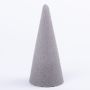 Cono de espuma ZOILA para flores artificiales, gris, 18cm, Ø8cm