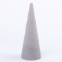 Cono de espuma ZOILA para flores artificiales, gris, 24cm, Ø9cm