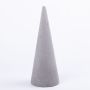 Cono de espuma ZOILA para flores artificiales, gris, 32cm, Ø12cm
