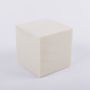 Cubo de espuma GABRIO para flores artificiales, crema, 12x12x12cm