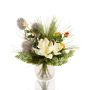 Ramo artificial de invierno KEONA, rosa-blanco, 45cm, Ø40cm