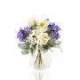 Ramo artificial de invierno ALANA, blanco-morado, 35cm, Ø30cm