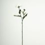 Rama decorativa de flores Zinnia GUNDISINE, Eco Collection, blanco-lila, 65 cm, Ø 9 cm