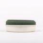 Bandeja redonda con espuma floral OKIDA para arreglos florales, verde y blanco, 4,5 cm, Ø 13 cm