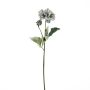 Rama de flores artificiales Dalia GINGER, Eco Collection, gris azulado, 60 cm, Ø 10 cm