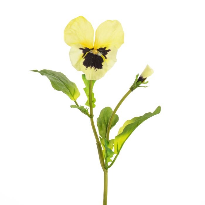 Trinitaria artificiales MELINDA, amarillo, 20cm, Ø5x7cm - Flores  artificiales