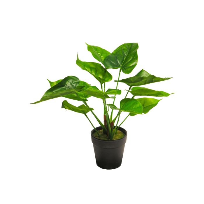 Planta falsa de anturio ENXUAN en maceta decorativa, verde, 30cm