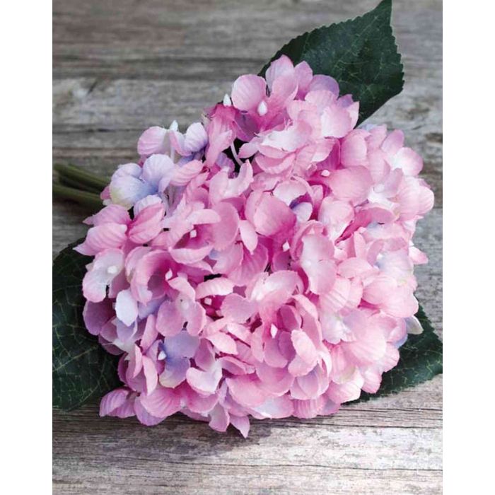 Ramo de hortensias artificiales LILLIE, rosa-azul,20 cm