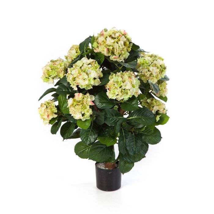 Hortensia flor artificial HARUKA con tallo, verde, 60cm, Ø9-16cm - Flores  artificiales