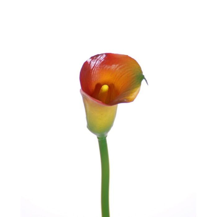 Calla artificial CHIDORA, naranja-amarillo, 55cm, Ø5x6cm - Flores  artificiales