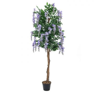 Citiso artificial LESLIE, tronco natural, con flores, lila, 180cm