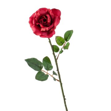Rosa de plástico AMY, rojo, 65cm, Ø10cm
