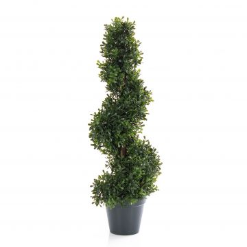 Arbusto espiral boj plástico FRITZ, tiesto decorativo, verde, 60cm