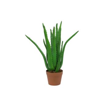 Aloe de plástico KOLJA, verde, 65cm, Ø30cm