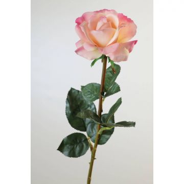 Rosa artificial AMELIE, rosa, 70cm, Ø8cm