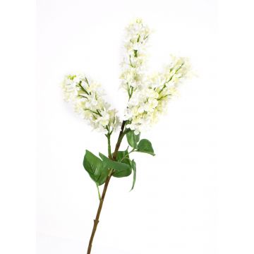 Rama de lila sintética KELDA, con flores, crema, 85cm