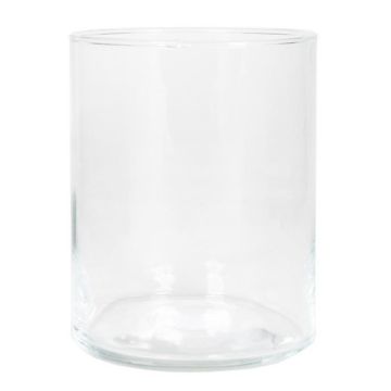 Lámpara de mesa SANYA OCEAN, vidrio, cilindro, transparente, 15 cm, Ø 11,5 cm