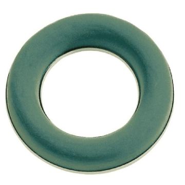 OASIS Ideal Masa para flores frescas AROHA en recipiente de papel compuesto, verde, 2,5 cm, Ø 17 cm