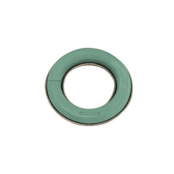 Esponja húmeda OASIS SALKA, biolita, recipiente de papel reciclado, verde, 3,5 cm, Ø 18 cm