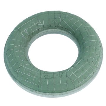 OASIS Espuma para flores secas anillo SOANA, base de espuma rígida EcoBase, verde, 8 cm, Ø42 cm