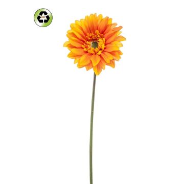 Gerbera artificial FRALWE, colección Eco, naranja, 65 cm, Ø 13 cm