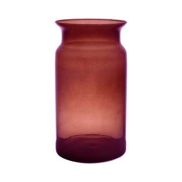Jarrón decorativo HANNA EARTH, vidrio, rojo-transparente, 29,5 cm, Ø 15 cm