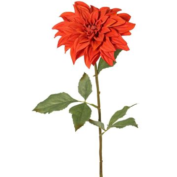 Dalia artificial PHILLIPPA, Eco Collection, rojo-naranja, 65 cm, Ø 15 cm