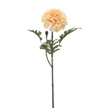 Flor artificial de tagetes VAZLEN, melocotón, 50 cm