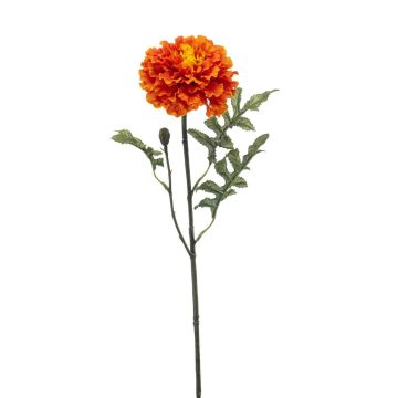 Flor artificial de tagetes VAZLEN, naranja, 50 cm