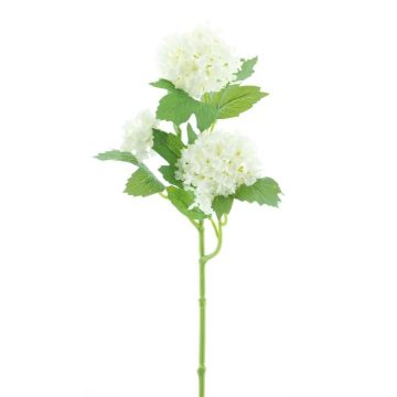 Rama artificial de bola de nieve CASTA, crema, 45 cm