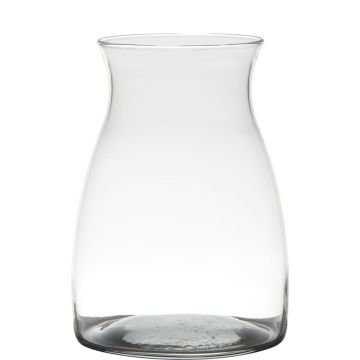 Jarrón para flores MAISIE, vidrio, transparente, 20cm, Ø14cm