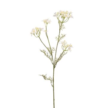 Rama de eneldo artificial NUTMEG con flores, blanca, 85 cm