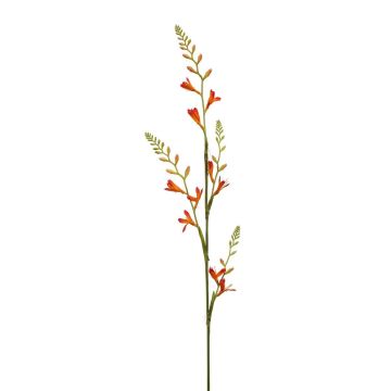 Flor artificial Montbretia KATHERYN, naranja-rojo, 90 cm