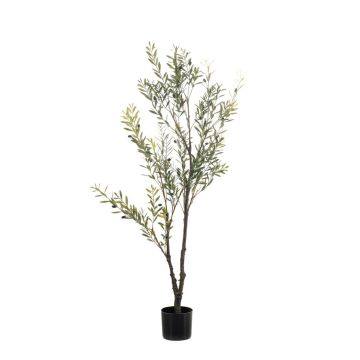 Olivo artificial LONIRB con frutos, tronco artificial, crossdoor, 140 cm