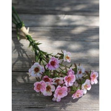 Flor de cera artificial HEKLA, rosa-amarillo, 30cm, Ø2-2,5cm