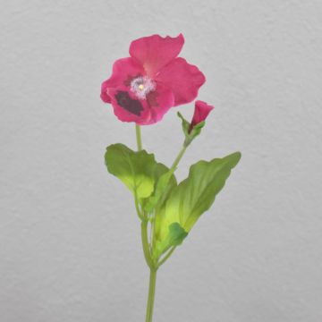 Flor de pensamiento artificial MELINDA, fucsia, 20cm, 5x7cm